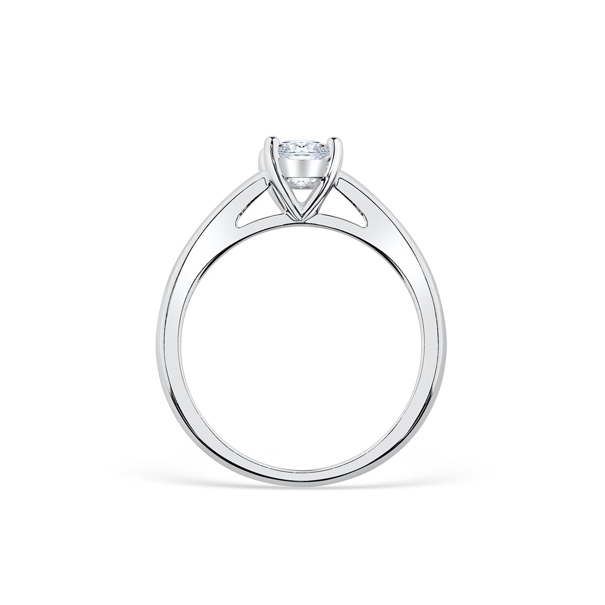 1.33 CT Oval Cut Solitaire Moissanite Engagement Ring 7