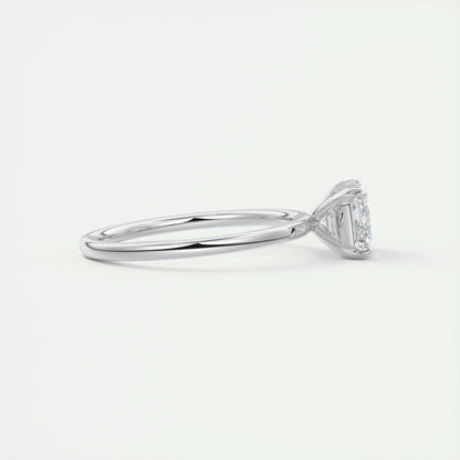 2 CT Emerald Solitaoire CVD F/VS1 Diamond Engagement Ring 3