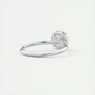 2.0 CT Round Cut Solitaire Moissanite Engagement Ring 3