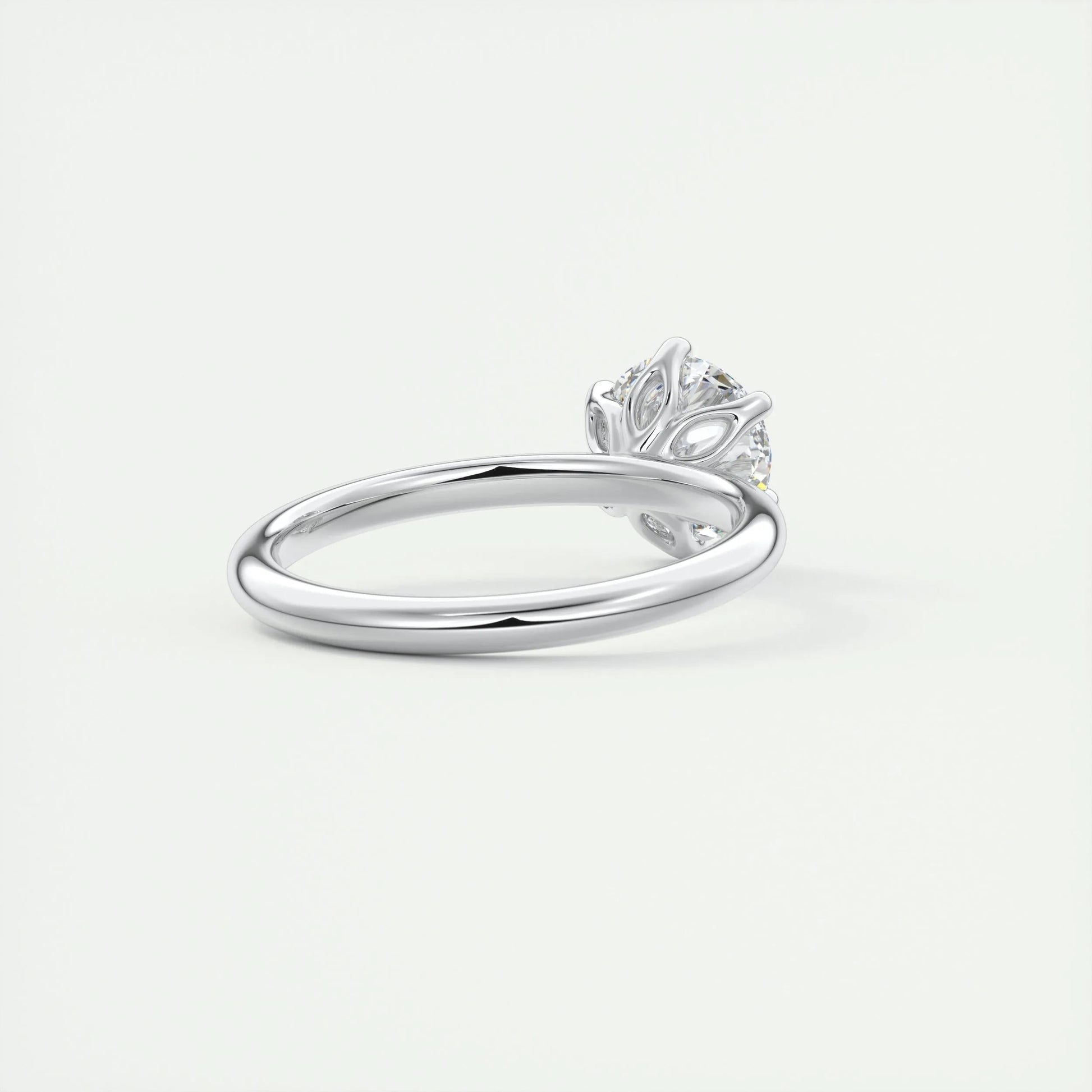 1.5 CT Round Solitaire CVD F/VS1 Diamond Engagement Ring 3