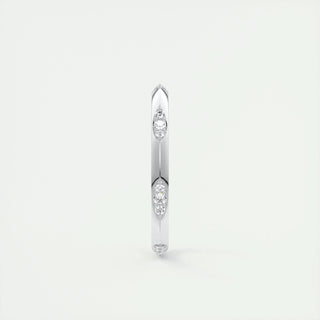 0.09 CT Emerald Lace Style CVD EF/VVS Diamond Wedding Band 3