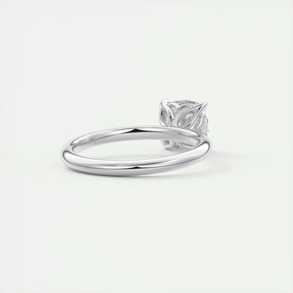 1.49 CT Cushion Cut Solitaire Moissanite Engagement Ring 3