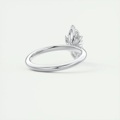 1.5 CT Marquise Solitaire CVD F/VS1 Diamond Engagement Ring 3