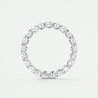 2.1 CT Round Full Eternity CVD EF/VVS Diamond Wedding Band 6