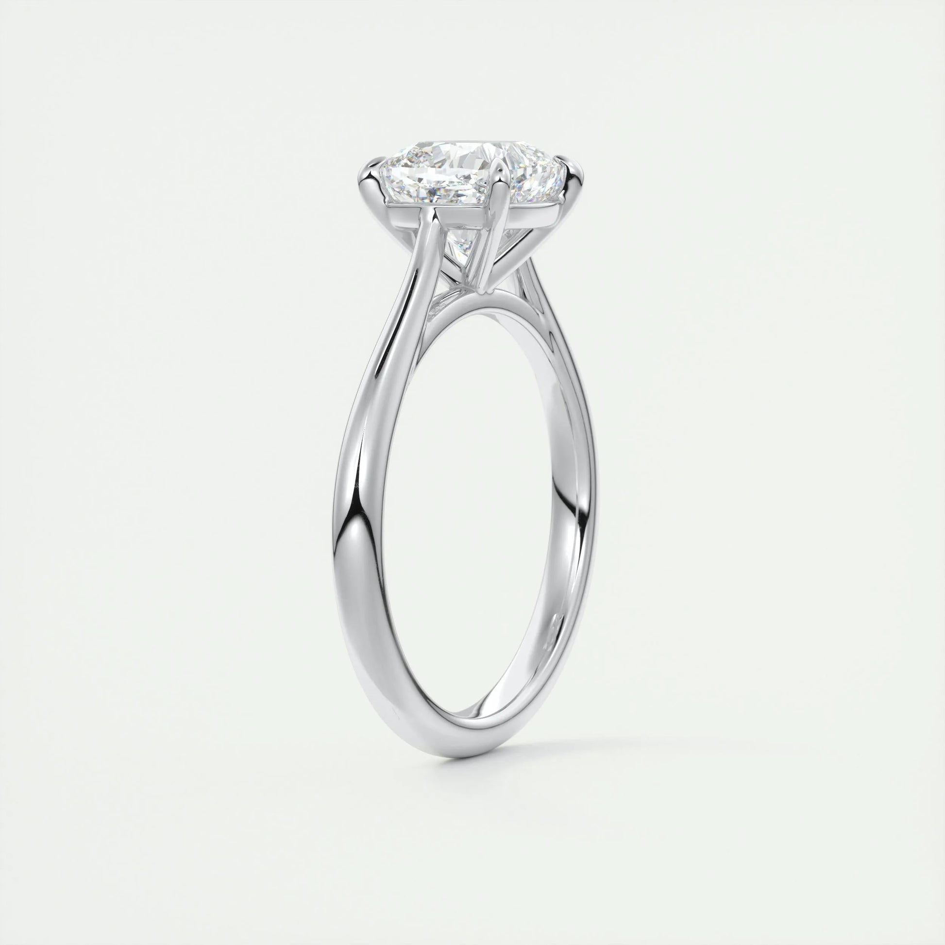 2 CT Cushion Solitaire CVD F/VS1 Diamond Engagement Ring 6