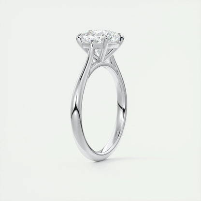 2 CT Cushion Solitaire CVD F/VS1 Diamond Engagement Ring 6