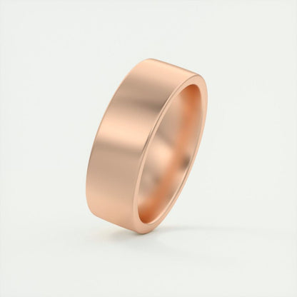 Satin-Finish Rose Gold Regular Men's Band 14