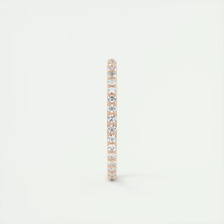 0.37 CT Round Full Eternity CVD EF/VVS Diamond Wedding Band 14