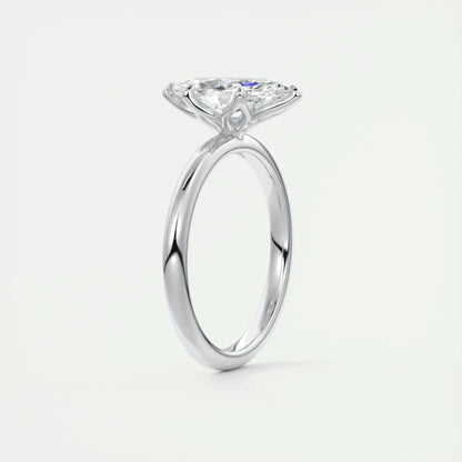 1.5 CT Marquise Solitaire CVD F/VS1 Diamond Engagement Ring 6