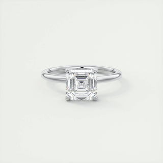 2 CT Asscher Solitaire CVD F/VS1 Diamond Engagement Ring 1