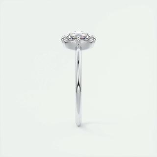 1.19 CT Round Rose Cut  Solitaire Moissanite Engagement Ring 6