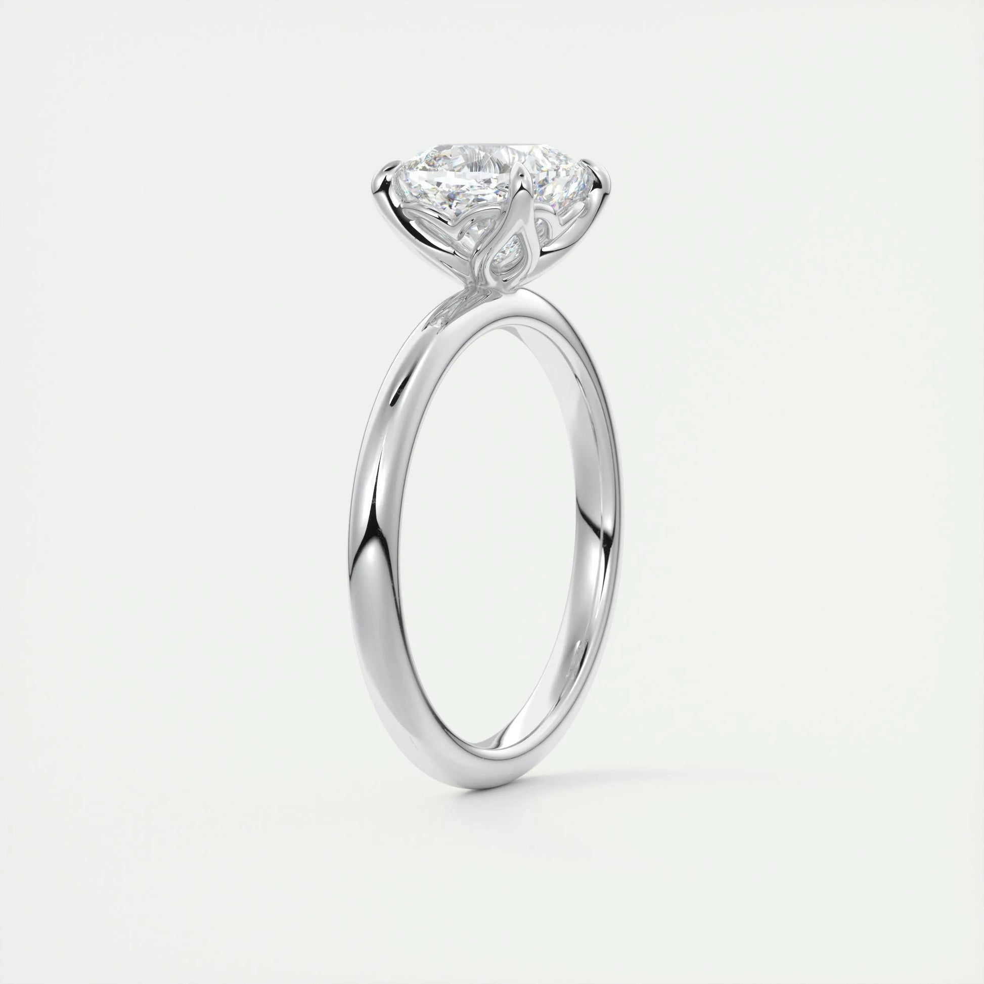 1.49 CT Cushion Cut Solitaire Moissanite Engagement Ring 6