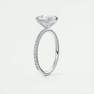 2 CT Cushion Solitaire CVD F/VS1 Diamond Engagement Ring 6
