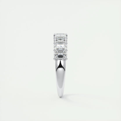 1.80 Emerald Cut Half Eternity Moissanite Bridal Wedding Band 5