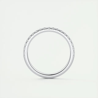 0.38 CT Round Half Eternity CVD EF/VVS Diamond Wedding Band 7