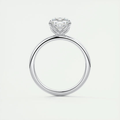 1.49 CT Cushion Cut Solitaire Moissanite Engagement Ring 7