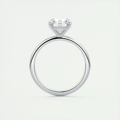 2 CT Round Solitaire CVD F/VS1 Diamond Engagement Ring 7