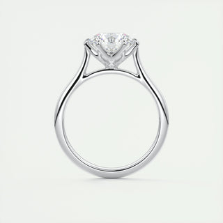 1.35 CT Round Cut Solitaire Moissanite Engagement Ring 6
