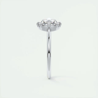 1.47 CT Round Rose Cut  Solitaire Double Prong Moissanite Engagement Ring 7