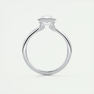 2 CT Radiant Half Bezel CVD F/VS1 Diamond Engagement Ring 7