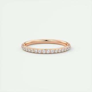 0.74 Round Cut Full Eternity Moissanite Bridal Wedding Band 12