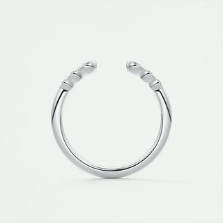 0.22 CT Round Open CVD EF/VVS Diamond Wedding Band 7