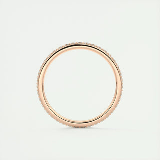 0.37 CT Round Full Eternity CVD EF/VVS Diamond Wedding Band 15