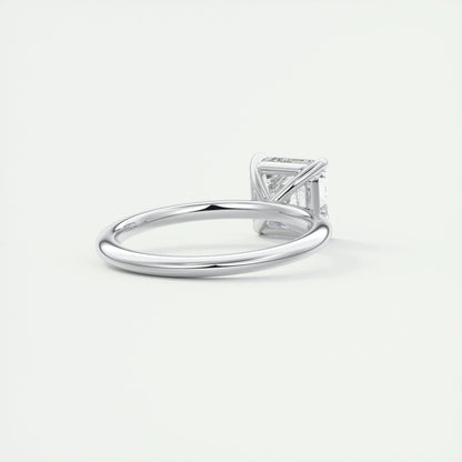 2 CT Asscher Solitaire CVD F/VS1 Diamond Engagement Ring 4