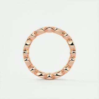 1.28 Pear and Round Bezel  Moissanite Bridal Wedding Band 15