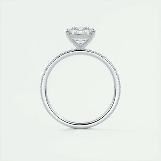 2 CT Cushion Solitaire CVD F/VS1 Diamond Engagement Ring 7