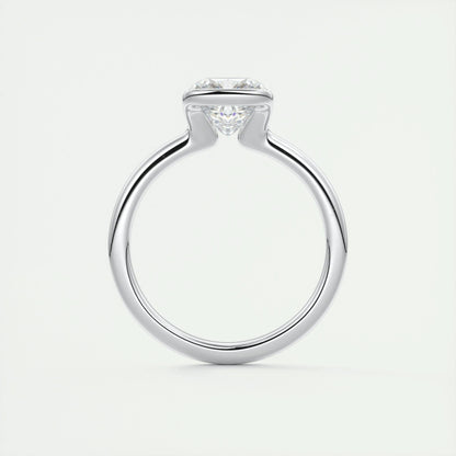 2 CT Cushion Half Bezel CVD F/VS1 Diamond Engagement Ring 8