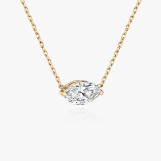 0.25 CT-1.0 CT Marquise Solitaire CVD F/VS Diamond Necklace 5
