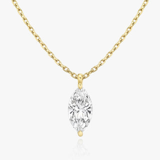 0.25 CT-1.0 CT Marquise Solitaire CVD F/VS Diamond Necklace 4