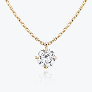 0.25 CT-1.0 CT Round Solitaire CVD F/VS Diamond Necklace 7