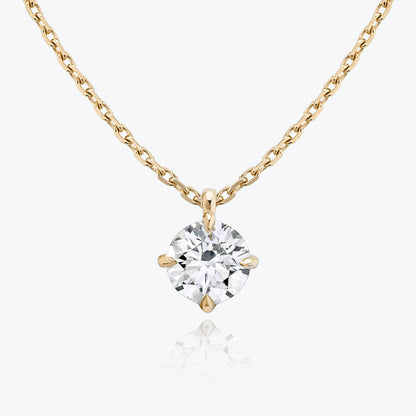 0.25 CT-1.0 CT Round Solitaire CVD F/VS Diamond Necklace 7