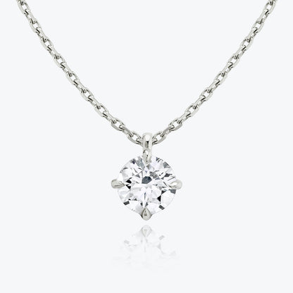 0.25 CT-1.0 CT Round Solitaire CVD F/VS Diamond Necklace 1