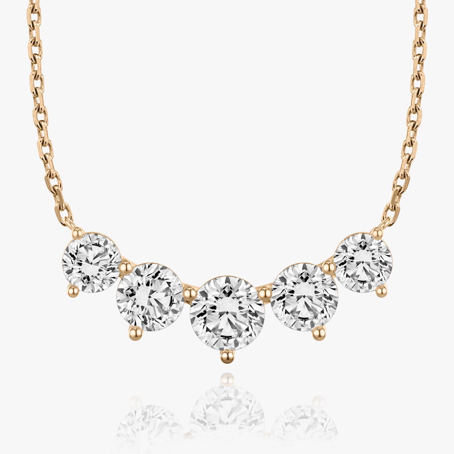 3.50 TC Round CVD F/VS Diamond Necklace 8