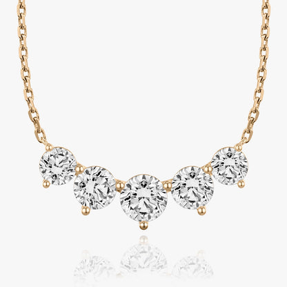 3.50 TC Round CVD F/VS Diamond Necklace 8