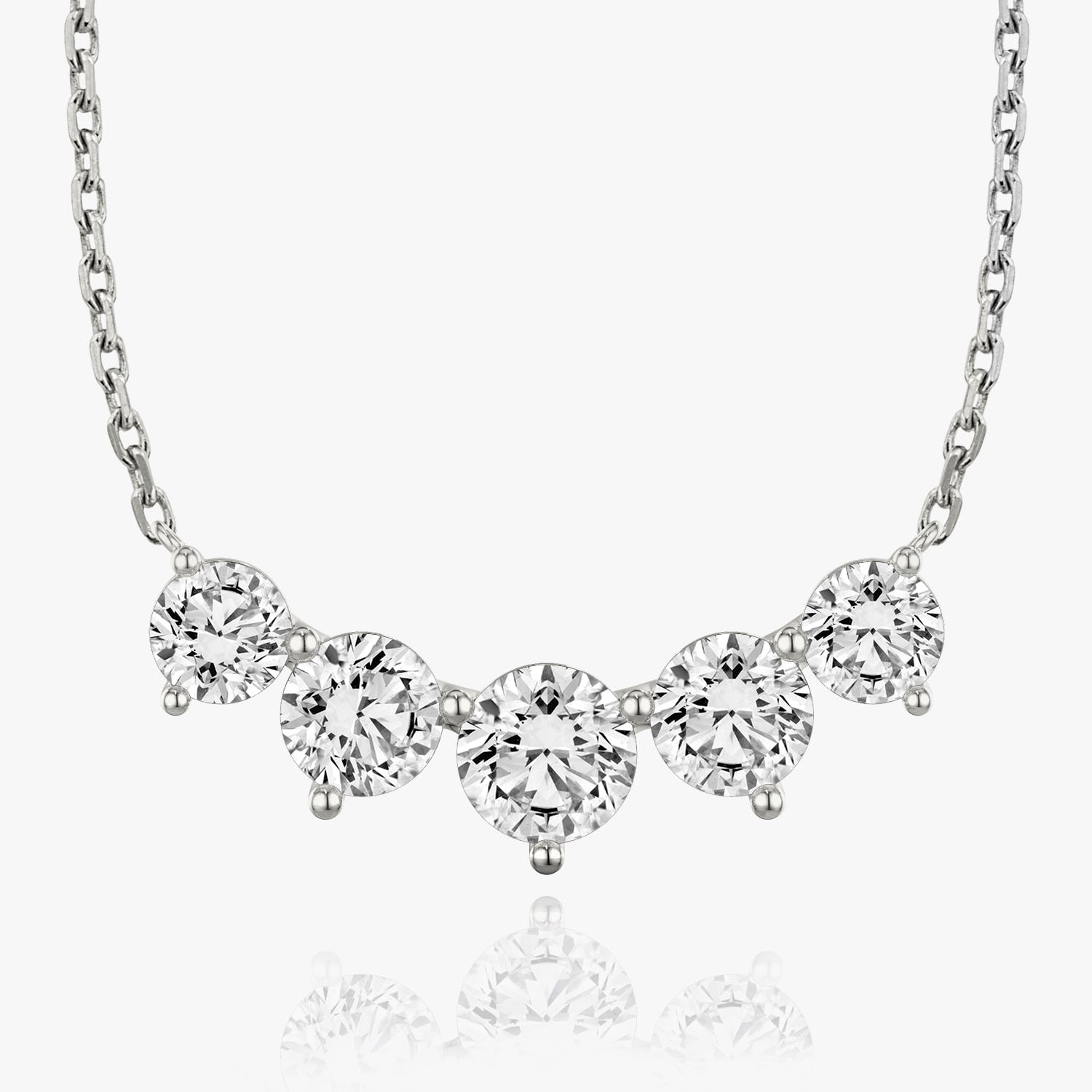 3.50 TC Round CVD F/VS Diamond Necklace 3