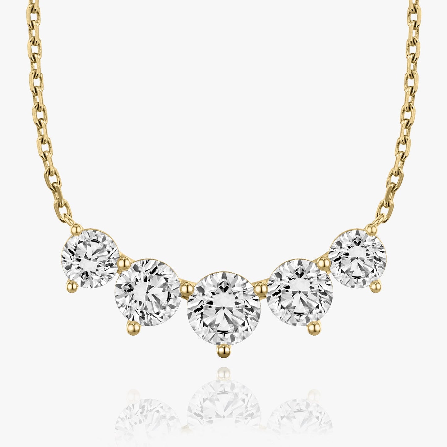 3.50 TC Round CVD F/VS Diamond Necklace 5