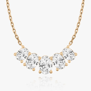 3.50 TCW Oval CVD F/VS Diamond Necklace 9