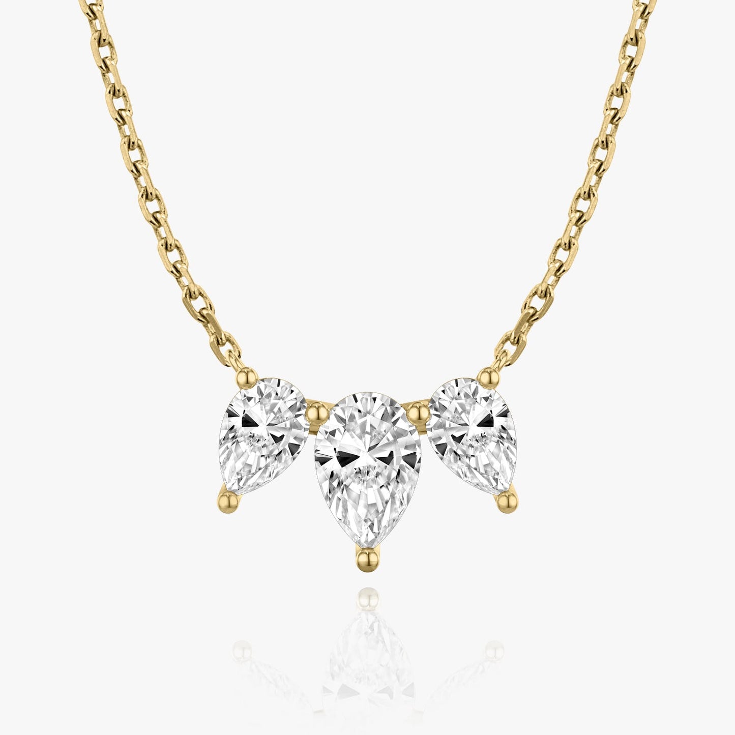 2.0 TC Pear CVD F/VS Diamond Necklace 4