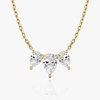 2.0 TC Pear CVD F/VS Diamond Necklace 4