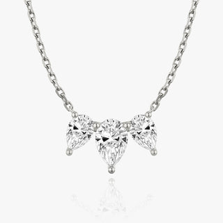 2.0 TC Pear CVD F/VS Diamond Necklace 1