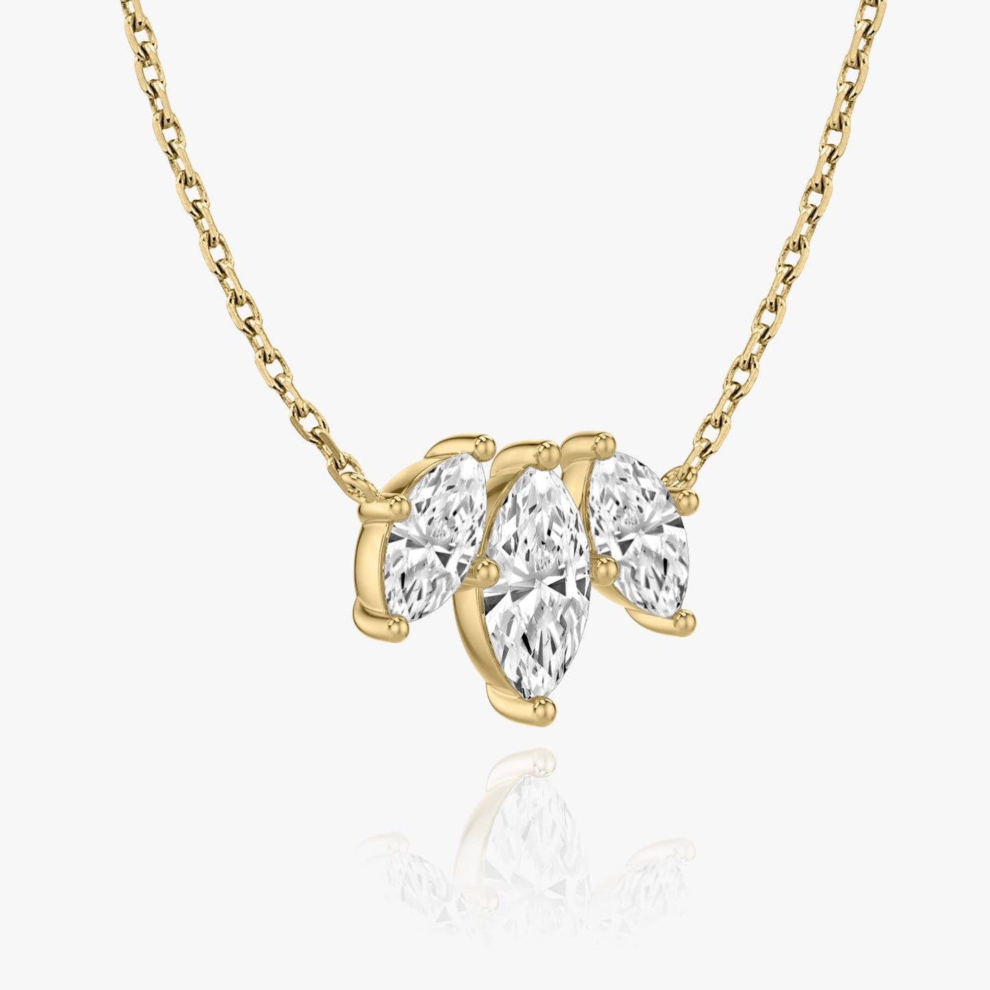 2.0 TC Marquise CVD F/VS Diamond Necklace 5