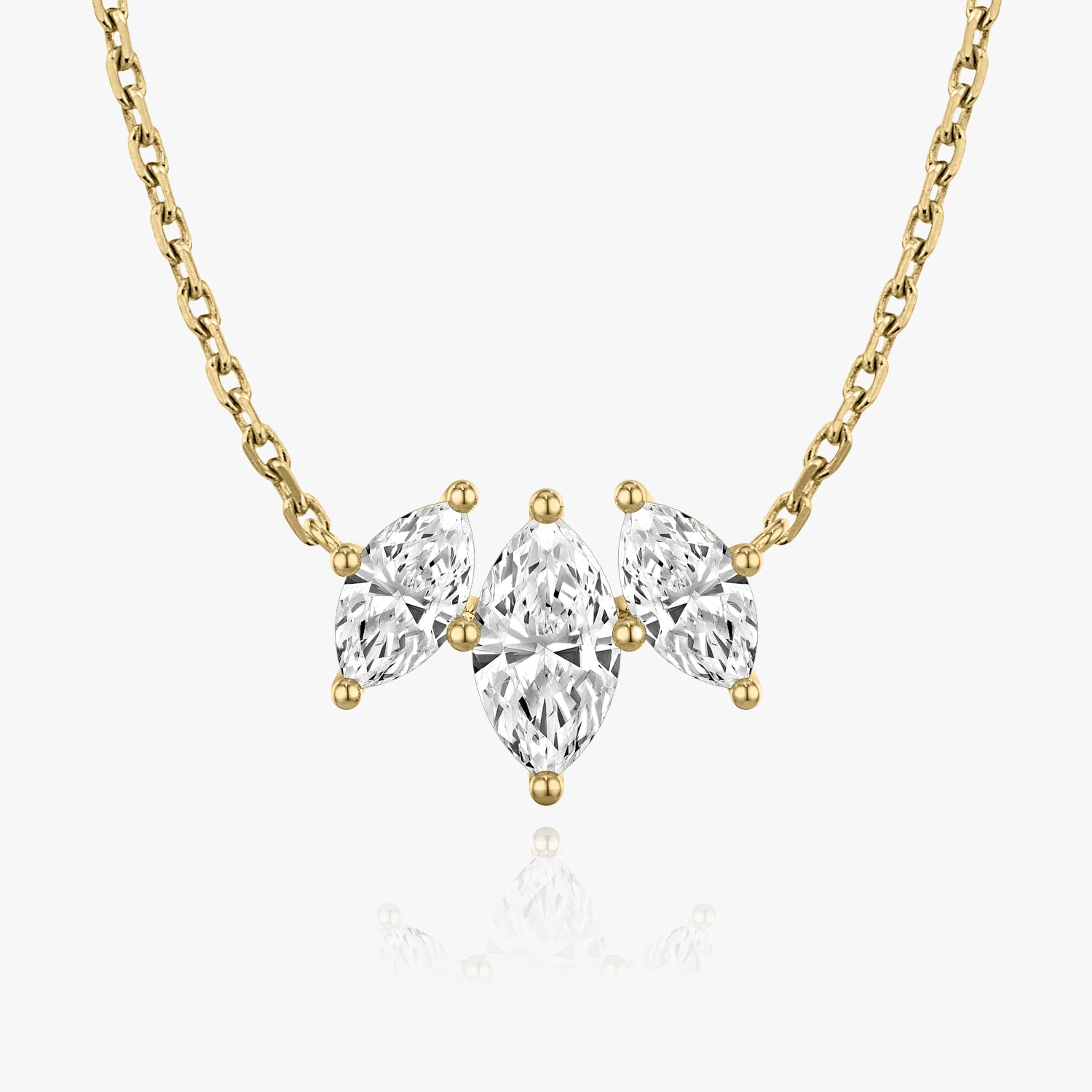 2.0 TC Marquise CVD F/VS Diamond Necklace 4