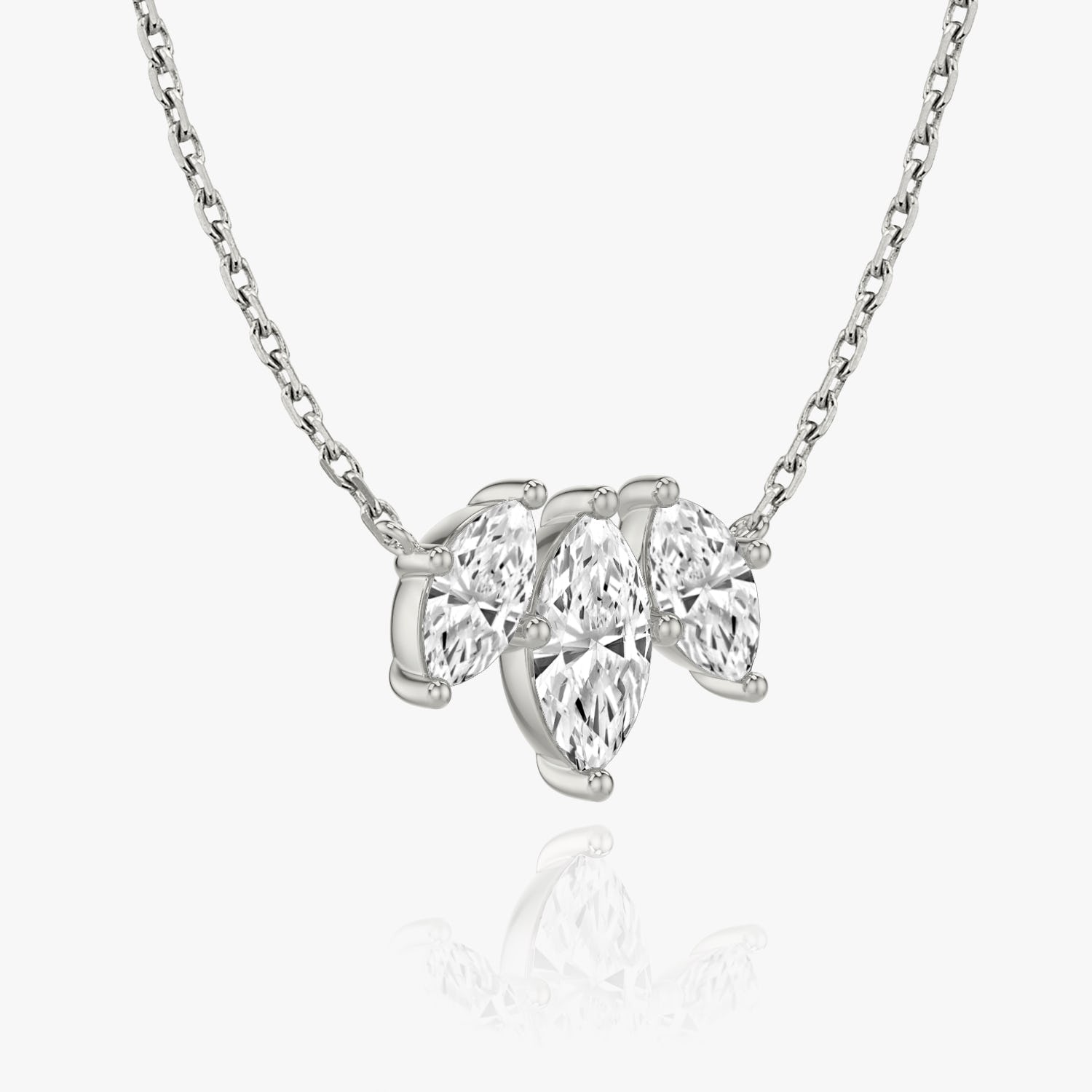 2.0 TC Marquise CVD F/VS Diamond Necklace 2