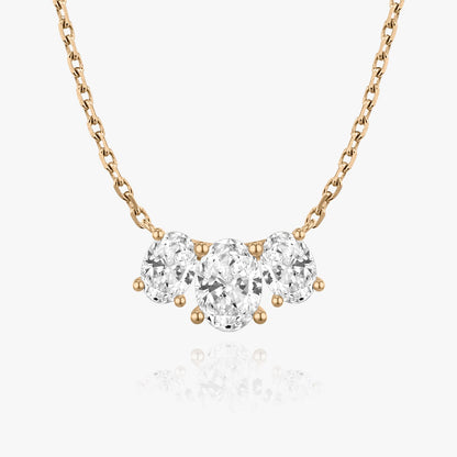 2.0 TC Oval CVD F/VS Diamond Necklace 7