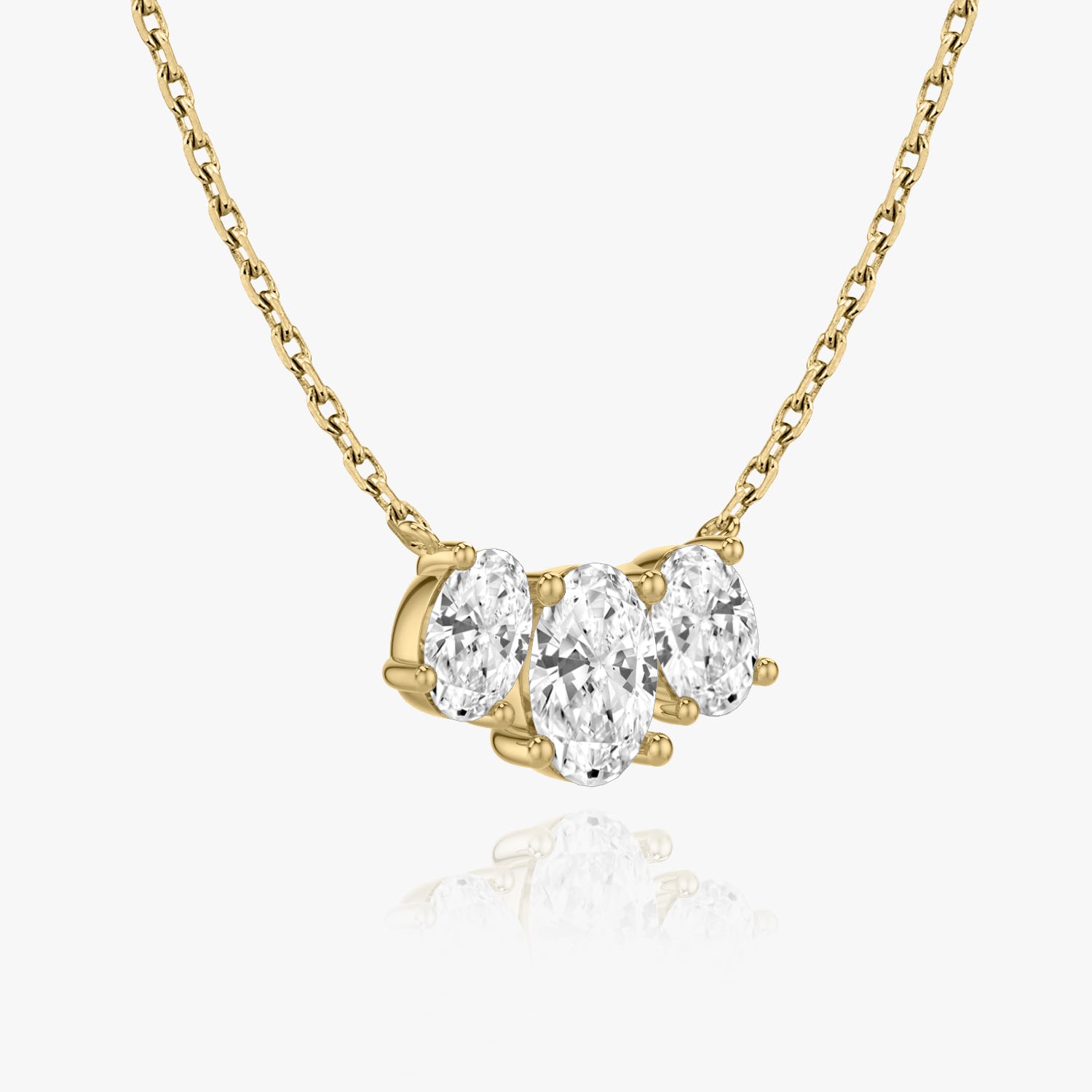 2.0 TC Oval CVD F/VS Diamond Necklace 5