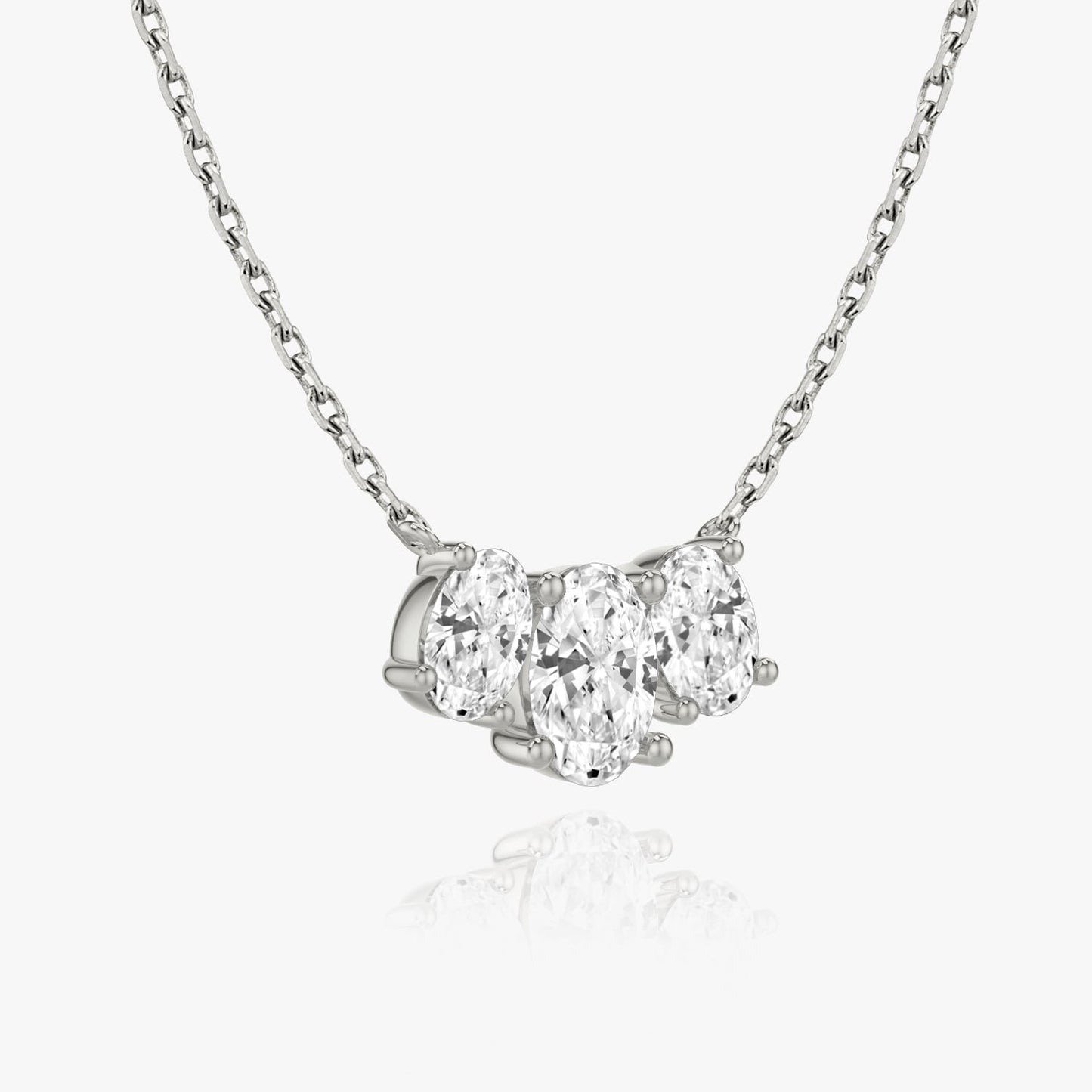 2.0 TC Oval CVD F/VS Diamond Necklace 2